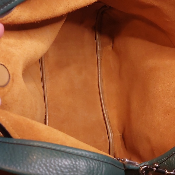 SOLD 1941 Retired Bandit 39 Dark Turquiose Glovetanned Pebble Leather  Gunmetal - Picture 9 of 13